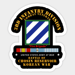 3rd ID - Battle Chosin Reservoir w KOREA War SVC Sticker